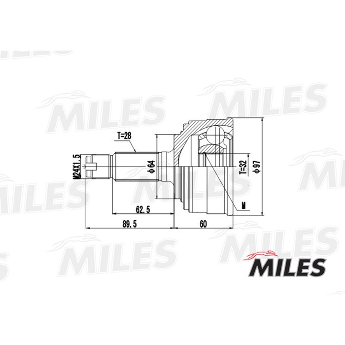 Шрус наружный MILES GA20154