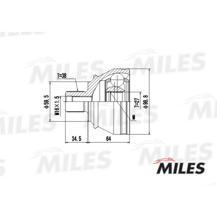 Шрус наружный MILES GA20040