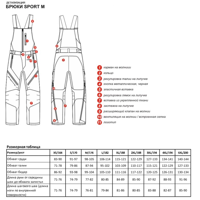 Размер штанов 2xl