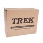 Ботинки лыжные TREK Snowrock NNN ИК, цвет белый, лого синий, размер 33 - фото 799938028