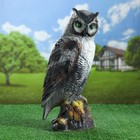 Садовая фигура "Филин на пне", разноцветный, 50 см, микс Садовая фигура "Филин на пне", разноцветный, 50 см, микс