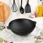 Сковорода чугунная порционная WOK, 280х100 мм, 3.8 л, ТМ BRIZOLL - фото 709843