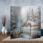 Screen "oil Painting. Winter forest", 160 × 150 cm