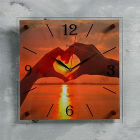 Часы настенные, серия: Море, ′Любовь′, 35х35 см в Донецке