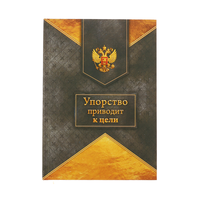 Ежедневник &quot;Упорство приводит к цели&quot;, твёрдая обложка, А5, 80 листов