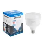 Лампа cветодиодная Smartbuy, НР, E27, 30 Вт, 6500 К, холодный белый свет - фото 7038259
