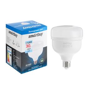 Лампа cветодиодная Smartbuy, НР, E27, 30 Вт, 6500 К, холодный белый свет