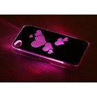 Чехол для задней панели Apple iPhone 4, с подсветкой "Парящие сердца", микс цветов