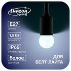 Лампа светодиодная Luazon Lighting "Шар", G45, Е27, 1.5 Вт, для белт-лайта, холодный белый - фото 453789