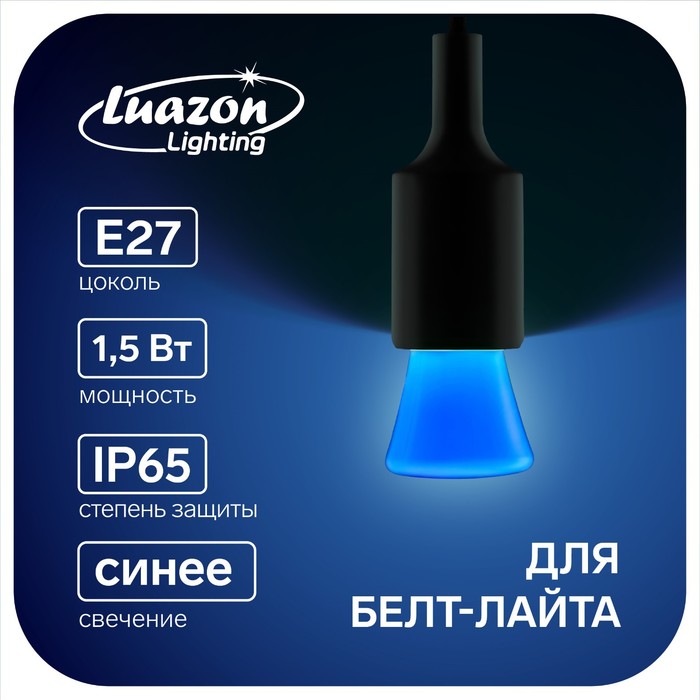 Лампа светодиодная декоративная Luazon Lighting "Фонарик", 5 SMD2835, для белт-лайта, синий