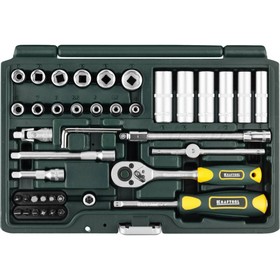 Набор торцевых головок KRAFTOOL 27885-H42, 1/4", 42 предмета 2966920