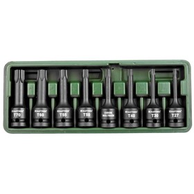 Набор торцовых головок KRAFTOOL 27952-H8, ударные, 1/2", Cr-Mo, TORX, T27-T70, 8 шт 2966922