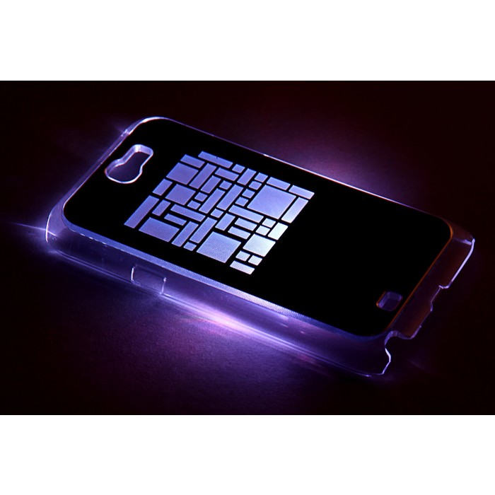 Чехол для задней панели Samsung Galaxy Note 2, 7100, с подсветкой &quot;Геометрия&quot;, МИКС