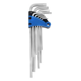 Набор ключей ТУНДРА, TORX Tamper, экстрадлинные, CrV, TT10 - TT50, 9 шт. 2354397