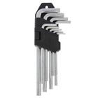 Набор ключей ЛОМ, TORX Tamper, удлиненных, TT10 - TT50, 9 шт. 2354390 - фото 65532