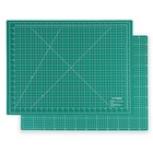 Мат для резки, двусторонний, 60 × 45 см, А2, цвет зелёный - фото 79062678