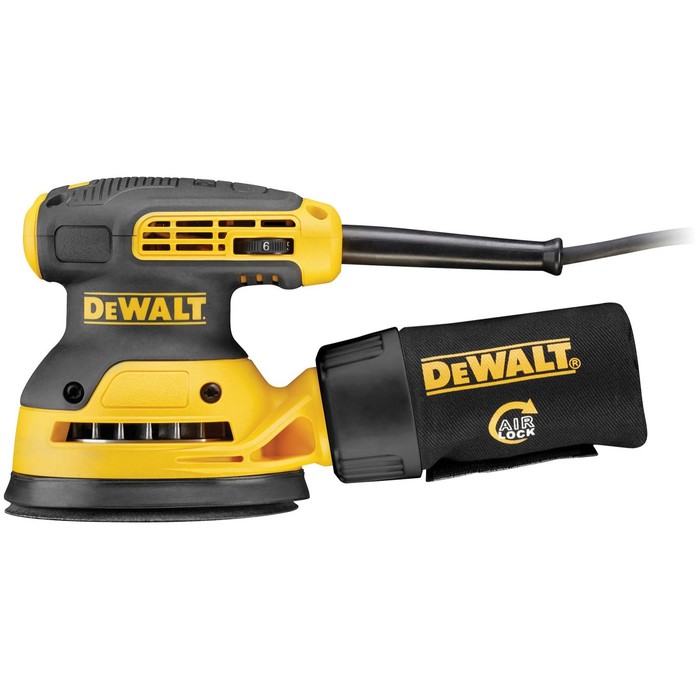 Шлифмашина эксцентриковая DeWalt DWE6423, 125мм, 250Вт, 8000-12000 об/мин,  1.28кг