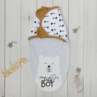 Пеленка-кокон Крошка Я "Baby bear", рост 50-62см (0-3мес) Пеленка-кокон Крошка Я "Baby bear", рост 50-62см (0-3мес)