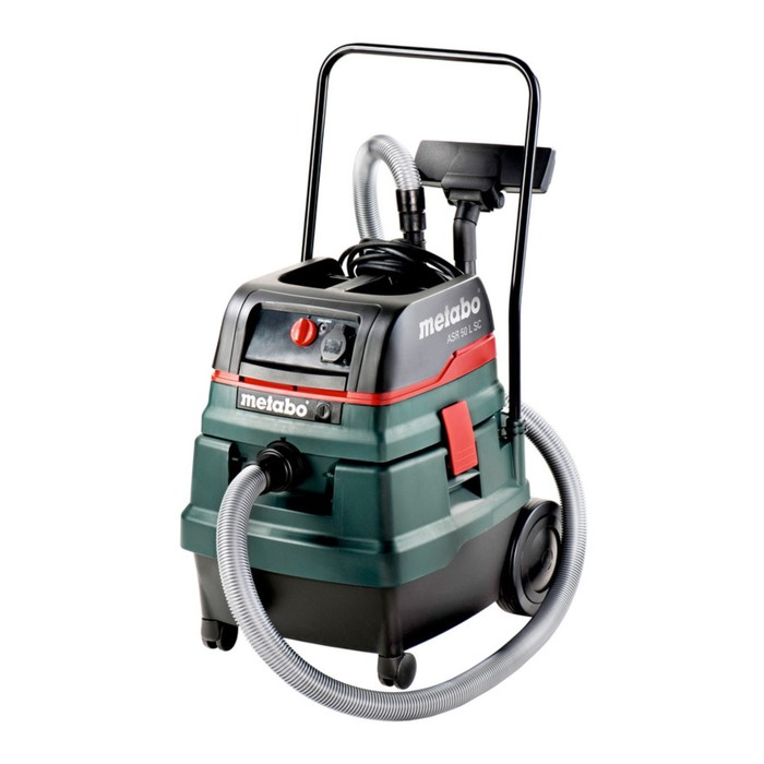 Промышленный пылесос Metabo ASR 50 L SC, 1400Вт, 50л, 3660л/мин, антистатик