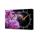Часы-картина настенные, серия: Цветы, "Розовые орхидеи", плавный ход, 57 х 35 см - фото 6586555