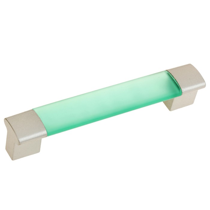 Ручка скоба PLASTIC 006, пластиковая, м/о 96 мм, зеленая