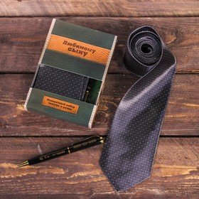 {{photo.Alt || photo.Description || 'Подарочный набор: галстук и ручка &quot;Любимому сыну&quot;'}}