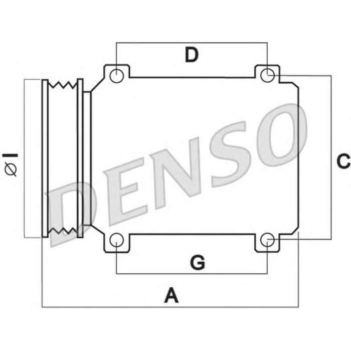 Компрессор кондиционера Denso DCP50242