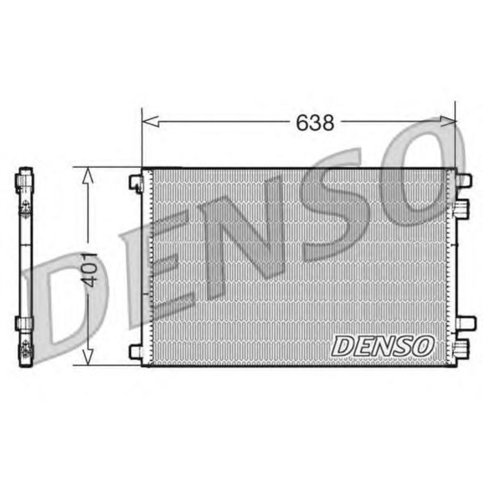 Радиатор кондиционера Denso DCN23012