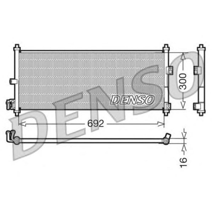 Радиатор кондиционера Denso DCN46011