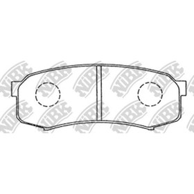 Колодки тормозные дисковые NIBK PN1243 2981758