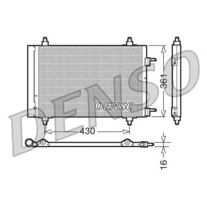 Радиатор кондиционера Denso DCN07019