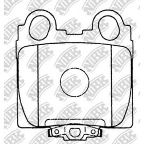 Колодки тормозные дисковые NIBK PN1421 2981890