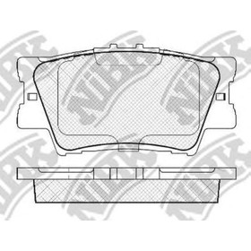 Колодки тормозные дисковые NIBK PN1522 2981934