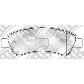 Колодки тормозные дисковые NIBK PN0475 2978952