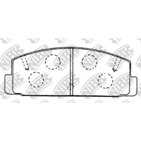 Колодки тормозные дисковые NIBK PN5203 2982187