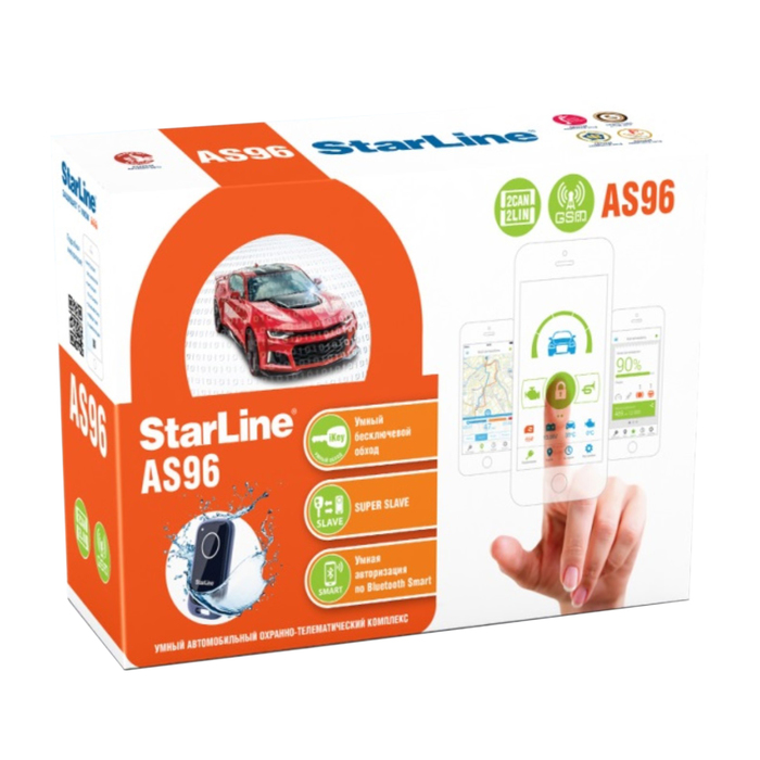 Автосигнализация StarLine AS96 BT 2CAN-2LIN GSM (3 sim)