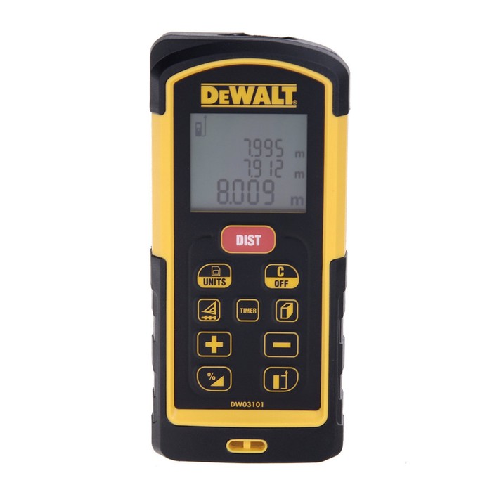 Дальномер DeWalt DW 03101, лазерный, точность 1мм, дальность 100м, 0.13кг