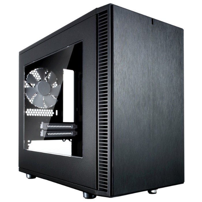 Корпус Fractal Design Define Nano S Window, без БП, miniITX, черный