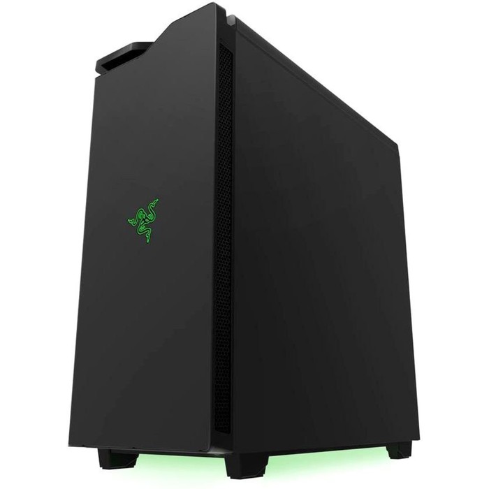 Корпус NZXT H440 Razer, без БП, ATX, черно-зеленый