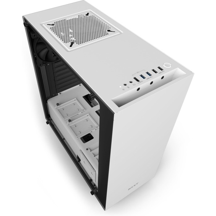 Корпус NZXT S340 ELITE, без БП, ATX, белый