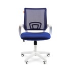 Офисное кресло Chairman 696, белый пластик, синий - фото 7076370