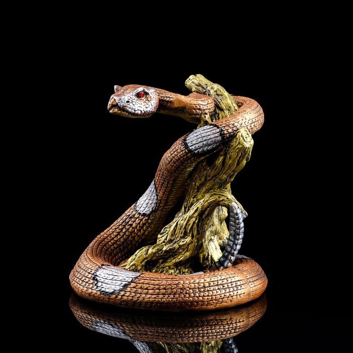 Статуэтка "Змея", цветная, стразы, 28 см - фото 3640652