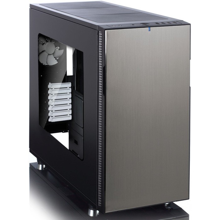 Корпус Fractal Design Define R5 Titanium Window, без БП, ATX, черно-серебристый