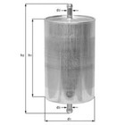 Фильтр топливный KNECHT KL181 2989152 - фото 65872