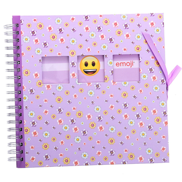 Фотоальбом 25 листов на спирали Innova Emoji. Bound scrapbook. Floral