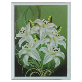 Картина "Белые лилии" 33*43 см