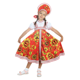 {{photo.Alt || photo.Description || 'Русский народный костюм &quot;Хохлома&quot;, платье, кокошник, цвет красный, р-р 34, рост 134 см'}}