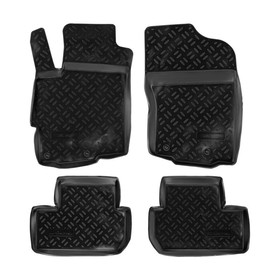 Коврик Airline ACM-PS-47, Mitsubishi Lancer X 2007-, высокий борт, полимерные, черные, набор 4 шт. 2995239