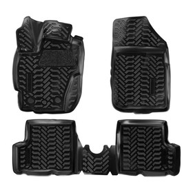 Коврик Airline ACM-PS-55, Renault Duster, Kaptur 4WD 2015-, высокий борт, полимерные, набор 4 шт. 2995247