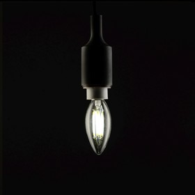Lamp led candle, C37, E14, 6W, 630Lm, 4200K, 220-240V cool light, transparent. 